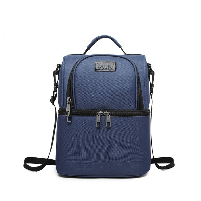 E1958-KONO INSULATED COOL BAG FAMILY LUNCH BOX - NAVY