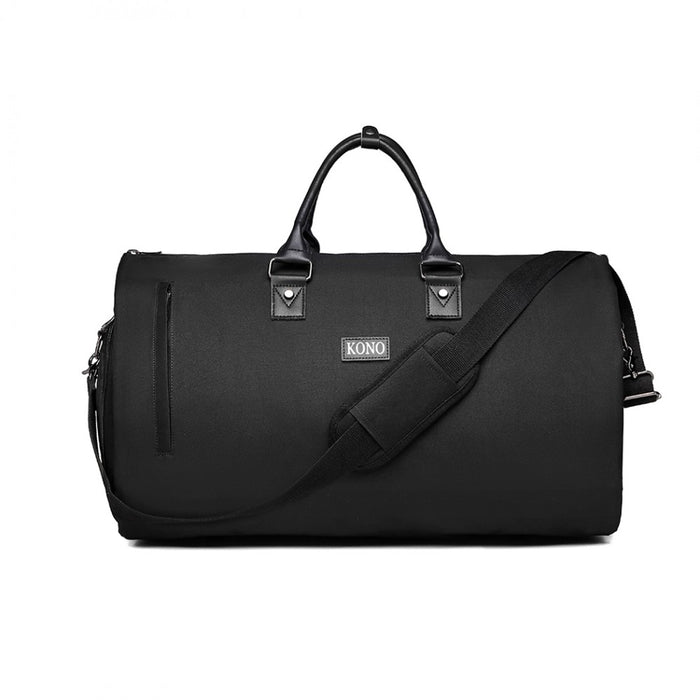 E1918 - Kono Travel Suit Garment Duffel Bag - Black