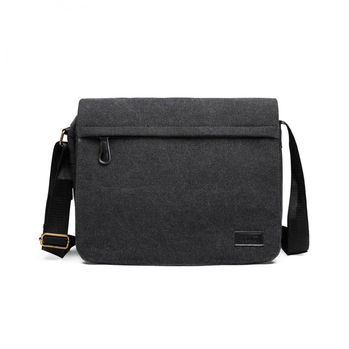 LB1925 - Kono Classic Expanding Messenger Bag - Black