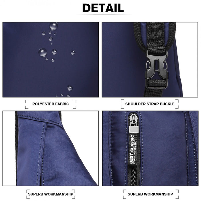 LB1934 - Miss Lulu Casual Single Strap Sling Backpack - Navy