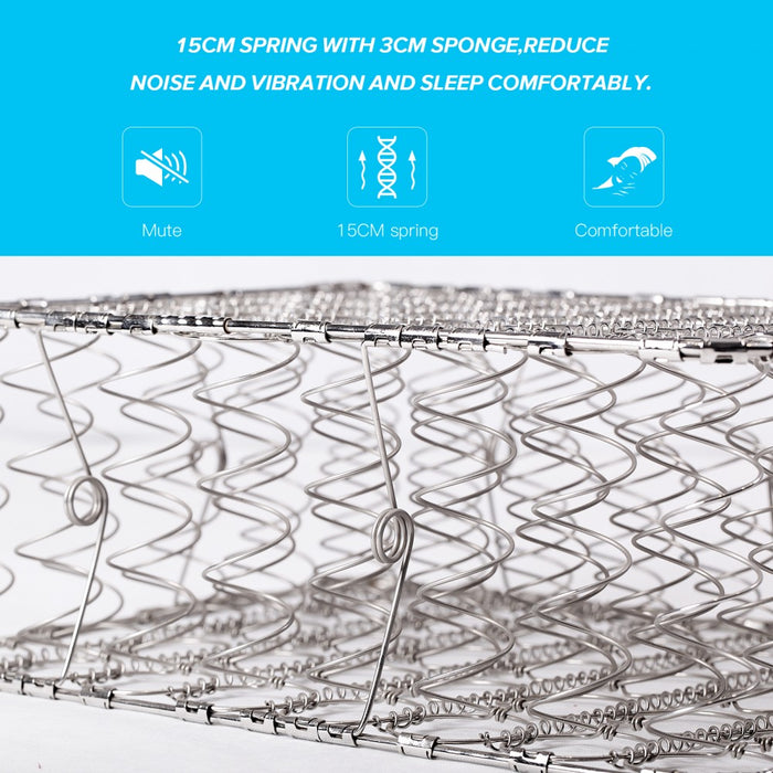 MTS004 - Good Nite Hybrid Memory Foam & Spring Mattress – Pressure Relief, Motion Isolation & Breathable Support - 120×190×18cm