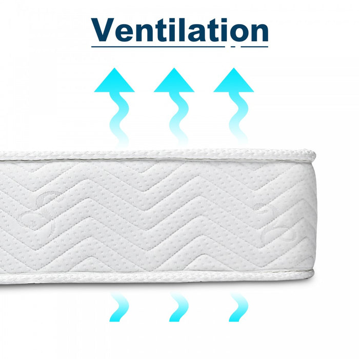 MTS004 - Good Nite Hybrid Memory Foam & Spring Mattress – Pressure Relief, Motion Isolation & Breathable Support - 120×190×18cm