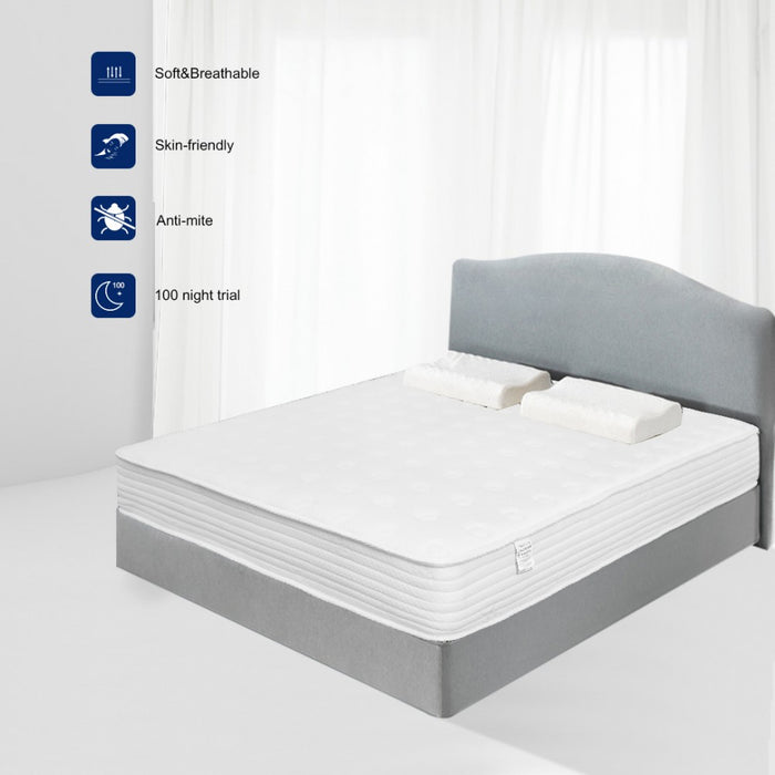 MTS002 - Good Nite Premium Small Double Memory Foam Quilted Spring Mattress - Medium Firmness Breathable Fabric Mattress - 120×190×20cm