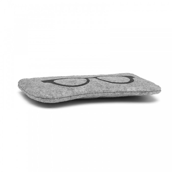 EB2065 - Soft Felt Glasses Case - Grey And Black