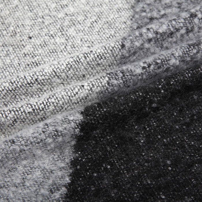 S6427 - Women Ladies Fashion Plaid Scarf Blanket Winter Warm Wrap Shawl - Black