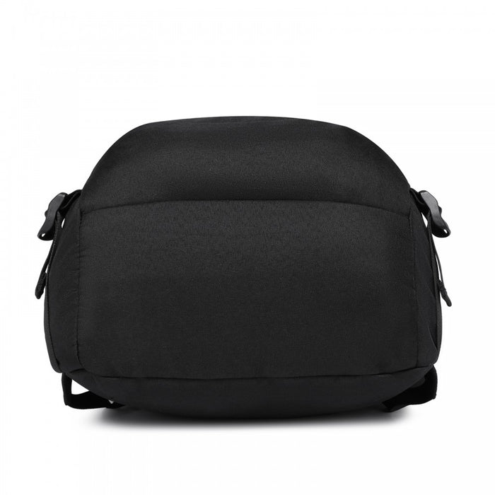 BPK2426 - Kono Minimalist Design Tech Backpack with USB & Type-C Port and Laptop Compartment - Black