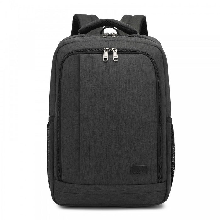 BPK2442 - Kono Commuter Laptop Backpack with USB & Type-C Port, Anti-Theft Pocket, Organised Storage - Black