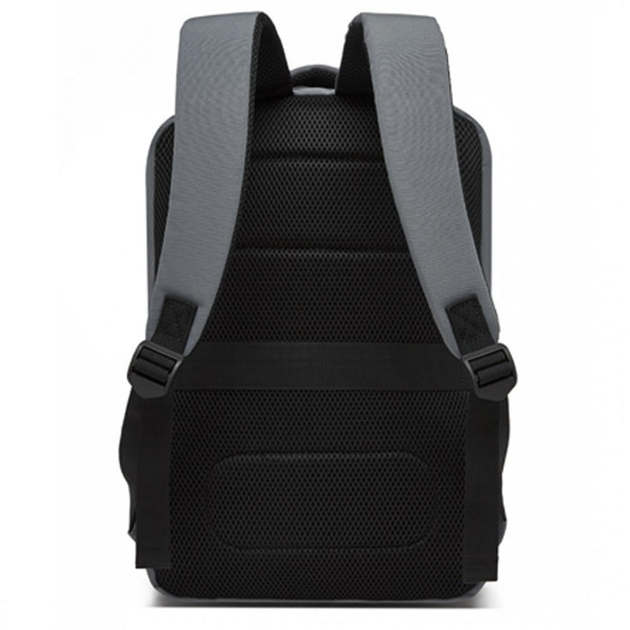 BPK2504 - Kono 20L Cabin Backpack with Red Trim for 15.6” Laptop – Water-Resistant Travel Daypack with Luggage Strap - Grey