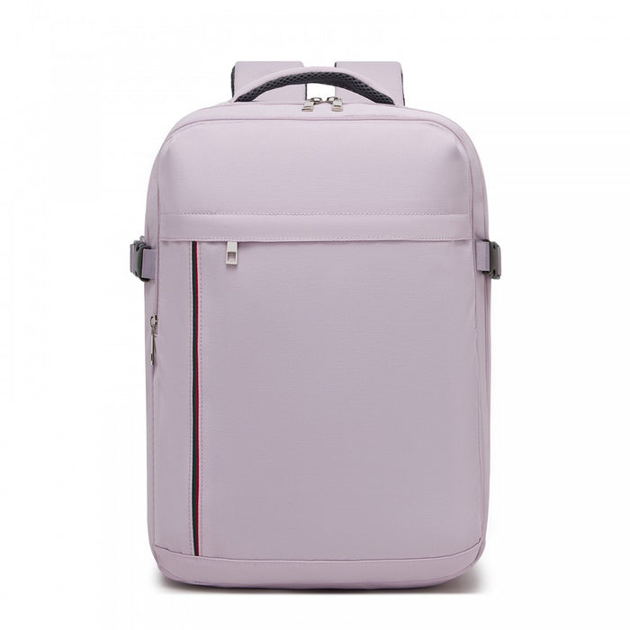 BPK2524 - Kono Spacious and Organised Personal-Item Backpack (40×30×20) with 15.6" Laptop Sleeve, Clamshell Main - Purple