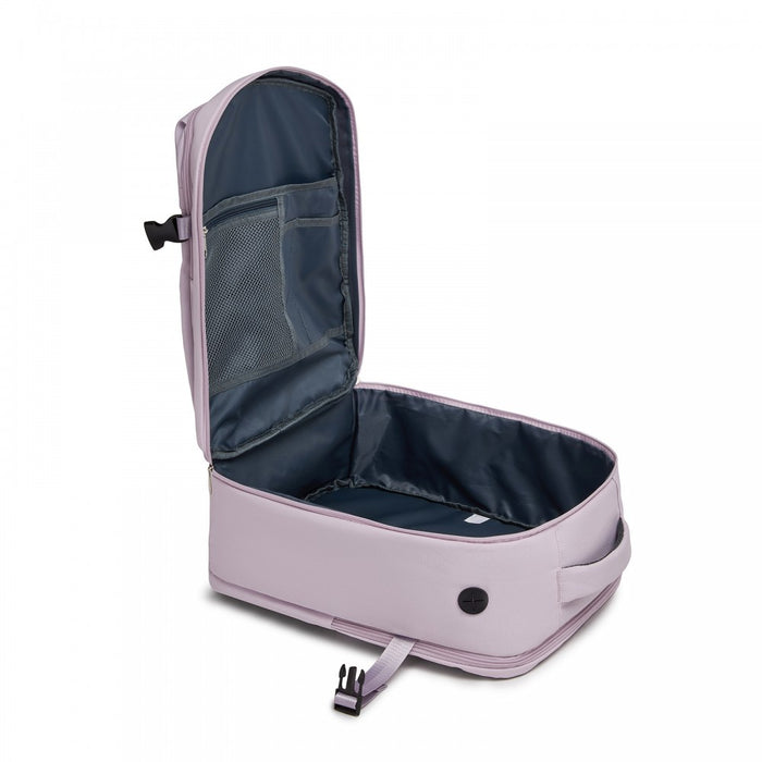 BPK2524 - Kono Spacious and Organised Personal-Item Backpack (40×30×20) with 15.6" Laptop Sleeve, Clamshell Main - Purple