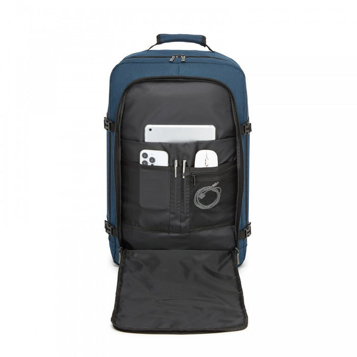 BPK2531L - Kono Multi-purpose Business Large Backpack–Fits 15.6" Laptop, Ideal for Work, Travel & Daily Commute - Navy