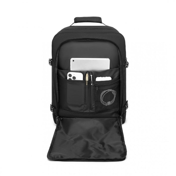 BPK2531M - Kono Multi-purpose Business Medium-sized Backpack–Fits 15.6" Laptop, Ideal for Work, Travel & Daily Commute - Black
