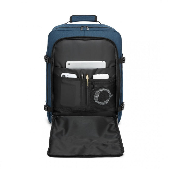 BPK2531M - Kono Multi-purpose Business Medium-sized Backpack–Fits 15.6" Laptop, Ideal for Work, Travel & Daily Commute - Navy
