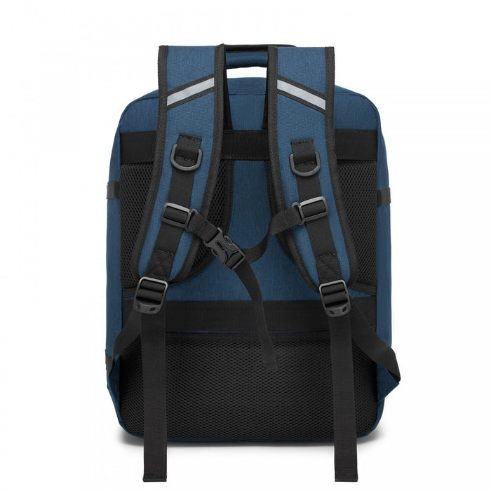 BPK2531M - Kono Multi-purpose Business Medium-sized Backpack–Fits 15.6" Laptop, Ideal for Work, Travel & Daily Commute - Navy
