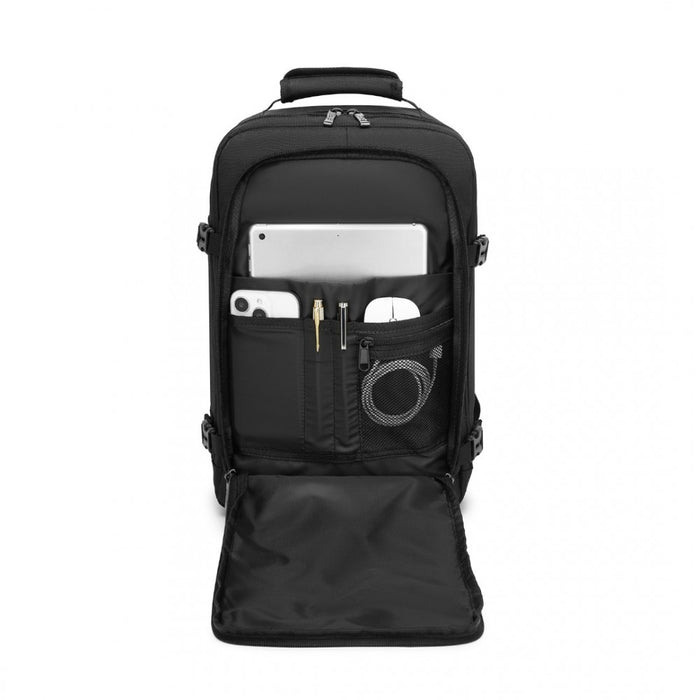 BPK2531S - Kono Multi-purpose Business Carry-On Backpack–Fits 15.6" Laptop, Ideal for Work, Travel & Daily Commute - Black