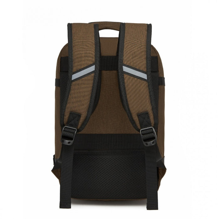 BPK2531S - Kono Multi-purpose Business Carry-On Backpack–Fits 15.6" Laptop, Ideal for Work, Travel & Daily Commute - Brown