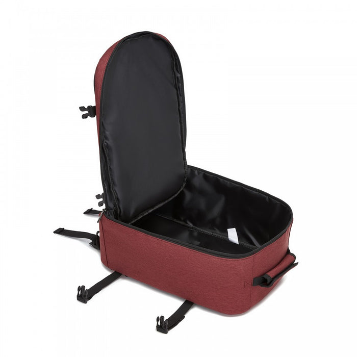 BPK2531S - Kono Multi-purpose Business Carry-On Backpack–Fits 15.6" Laptop, Ideal for Work, Travel & Daily Commute - Burgundy