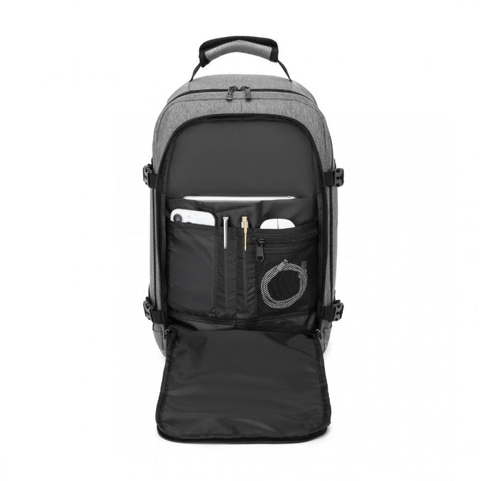 BPK2531S - Kono Multi-purpose Business Carry-On Backpack–Fits 15.6" Laptop, Ideal for Work, Travel & Daily Commute - Grey