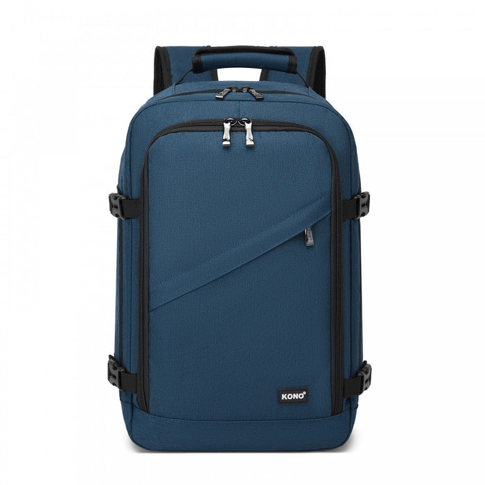 BPK2531S - Kono Multi-purpose Business Carry-On Backpack–Fits 15.6" Laptop, Ideal for Work, Travel & Daily Commute - Navy