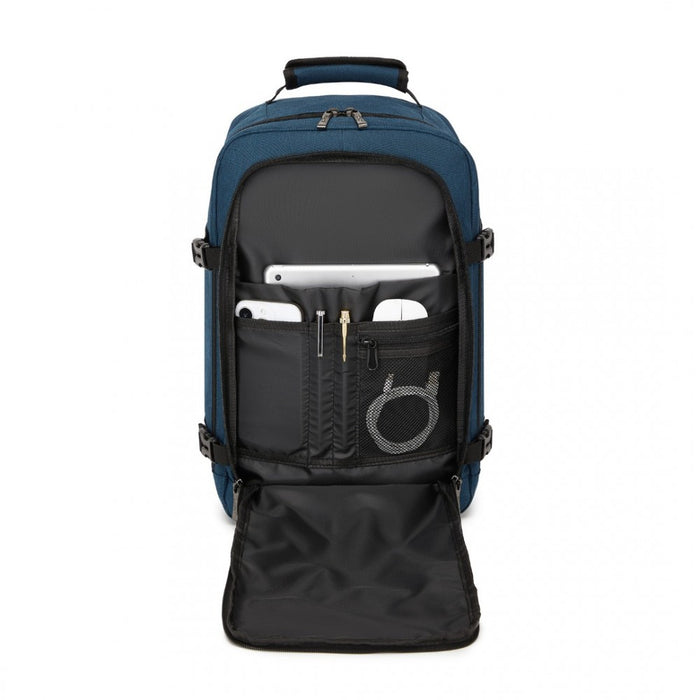 BPK2531S - Kono Multi-purpose Business Carry-On Backpack–Fits 15.6" Laptop, Ideal for Work, Travel & Daily Commute - Navy