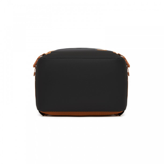 BPK2551 - Kono Flexible Cabin Backpack 30×20×40-Fits 15.6" Laptop, Clamshell Access-Great for Holidays, Work Trips & Commuting - Black and Brown