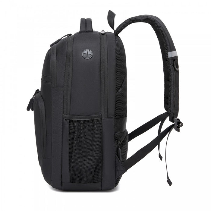 BPK2518 - Kono Laptop Backpack with 15.6" Laptop Compartment, Comfortable & Durable for Work and Business Trips - Black