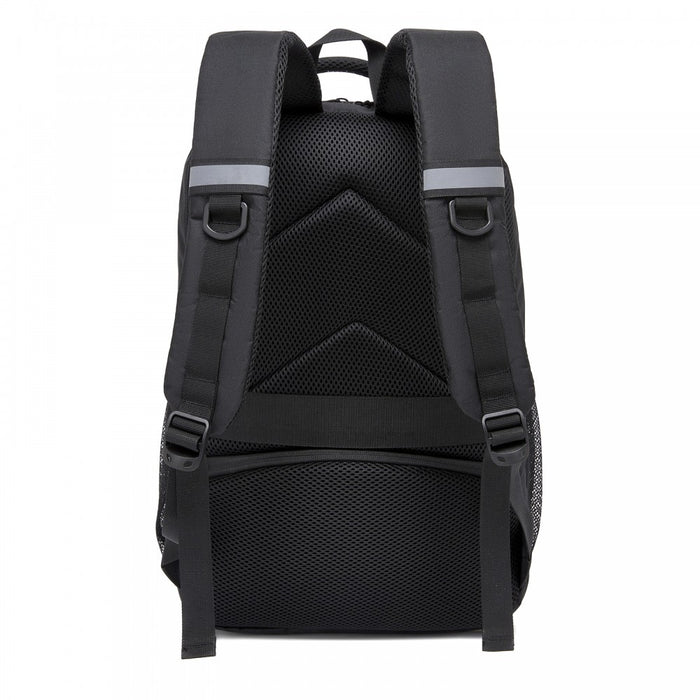 BPK2518 - Kono Laptop Backpack with 15.6" Laptop Compartment, Comfortable & Durable for Work and Business Trips - Black
