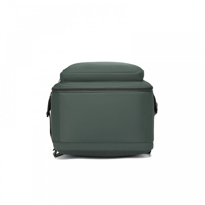 BPK2601- Kono Cabin Travel Backpack 40×20×30 cm – Water-Resistant, Multi-Compartment, Padded Laptop, Anti-Theft, Carry-On Tote - Green