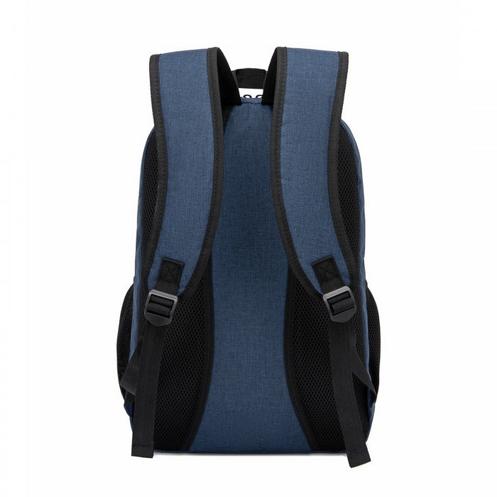 BPN2607 - Trendy Laptop Backpack,Soft Padded,Practical,Organized Storage,Lightweight 15.6" Notebook Bag for Work, School & Travel - Navy