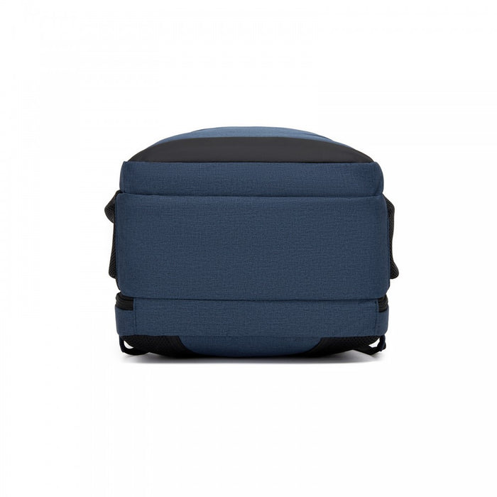 BPN2607 - Trendy Laptop Backpack,Soft Padded,Practical,Organized Storage,Lightweight 15.6" Notebook Bag for Work, School & Travel - Navy