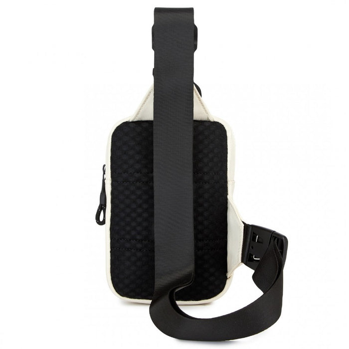 CEK2445 - Kono Lightweight Crossbody Sling Bag with Adjustable Strap Multiple Pockets for Travel and Everyday Use - Beige