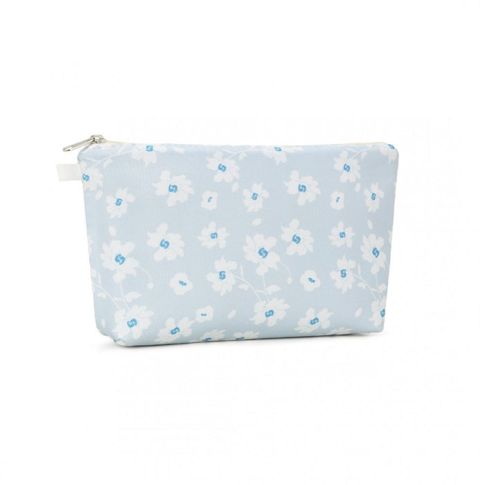 COM2443 - Miss Lulu Multi-Functional Charming Print Cosmetic Bag & Storage Bag for Travel and Everyday Use - Blue