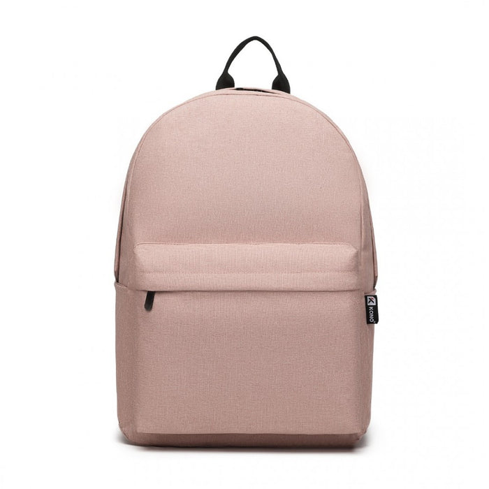 E1930 - Kono Durable Polyester Everyday Backpack With Sleek Design - Pink