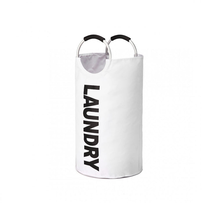 E1952 - KONO COLLAPSIBLE FABRIC LAUNDRY BASKET HAMPER - BEIGE