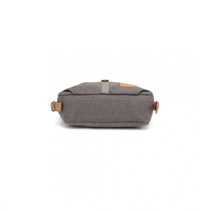 E6850-1 - Kono Casual Canvas Dual-Use Bag Large Capacity Shoulder Bag and Backpack - Grey
