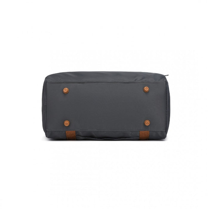 EA2321 - Kono Spacious Travel Storage Bag Handbag - Grey And Brown