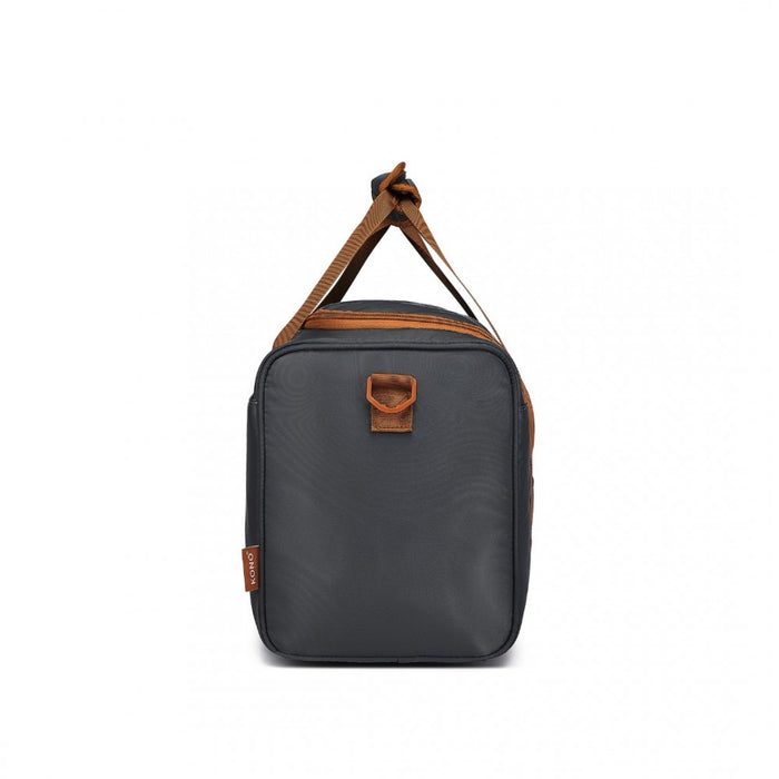 EA2321 - Kono Spacious Travel Storage Bag Handbag - Grey And Brown