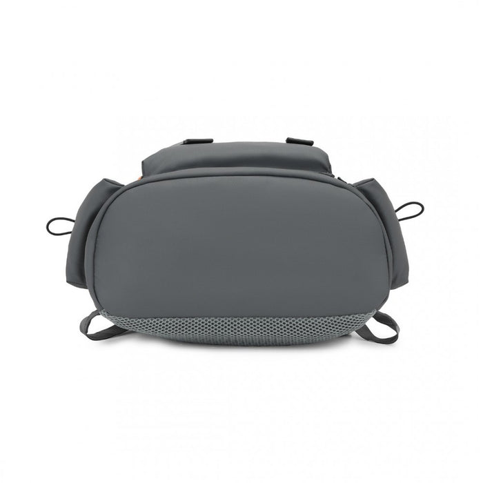 EQ2404 - Kono Advanced Leisure Backpack with Reflective Safety Features USB Charging and Dedicated Laptop Sleeve - Grey