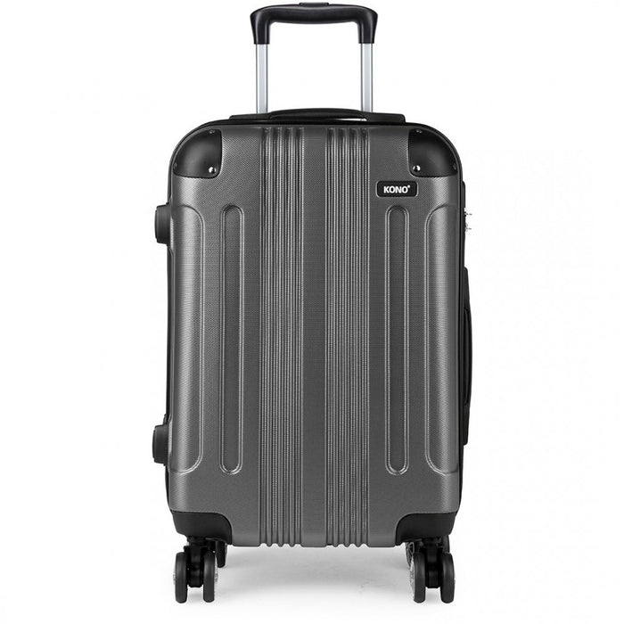 K1777L - Kono 24 Inch ABS Hard Shell Suitcase Luggage - Grey