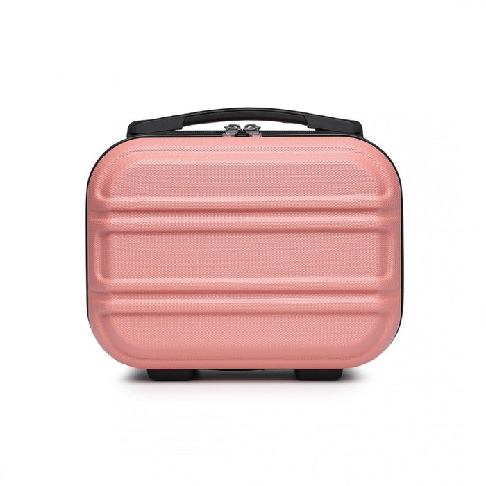 K1871-1L - Kono 12 Inch Lightweight Hard Shell ABS Vanity Case - Nude