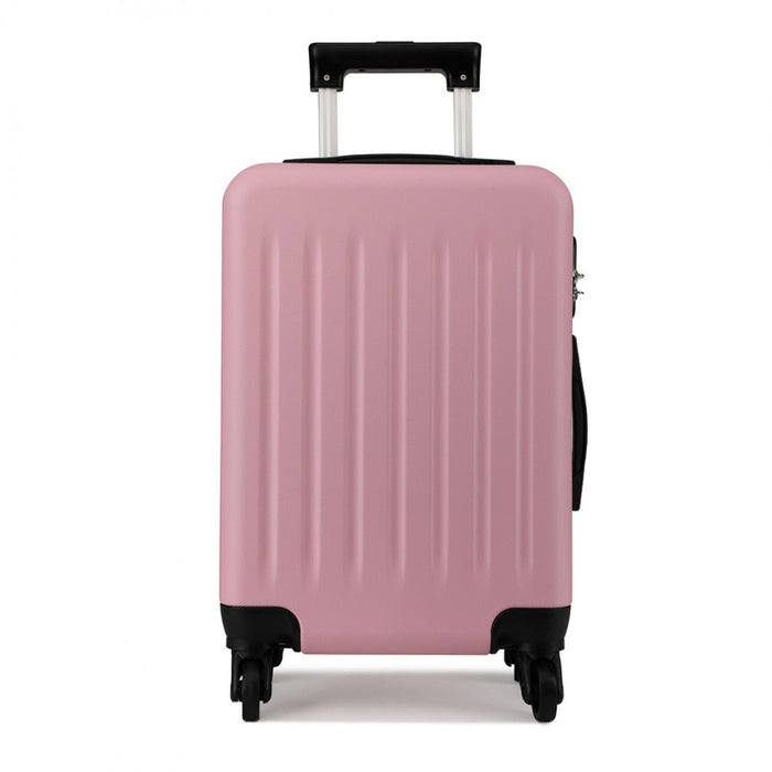 K1872L - Kono 28 Inch ABS Hard Shell Luggage 4 Wheel Spinner Suitcase - Pink