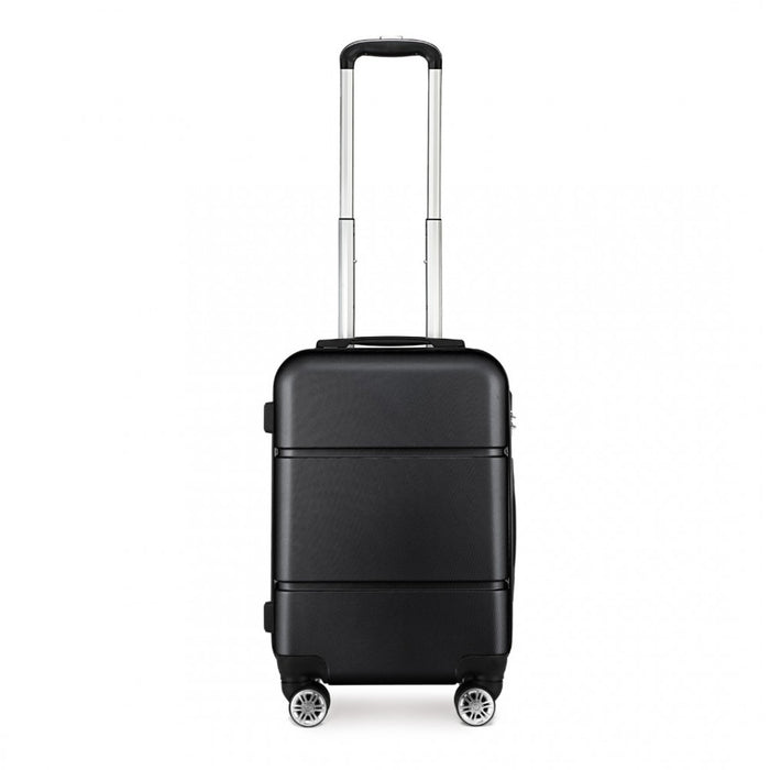K1995L - Kono Hard Shell ABS Carry On Suitcase 20 Inch - Black