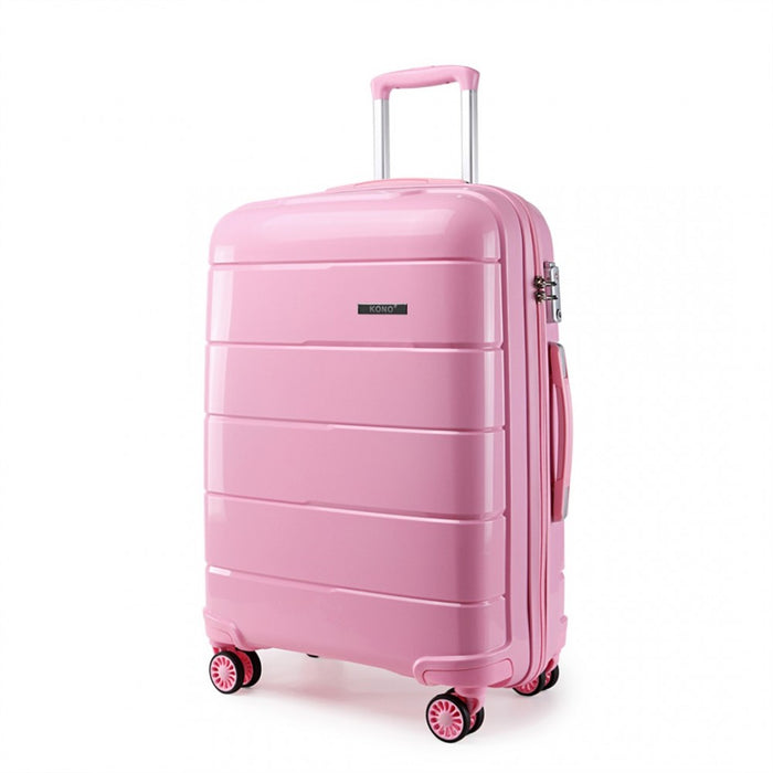 K1997L - KONO 20 INCH CABIN SIZE HARD SHELL PP SUITCASE - PINK