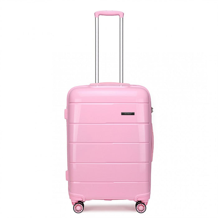 K1997L - KONO 20 INCH CABIN SIZE HARD SHELL PP SUITCASE - PINK