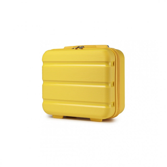 K2092L - Kono 14 Inch Bright Hard Shell PP Vanity Case - Yellow