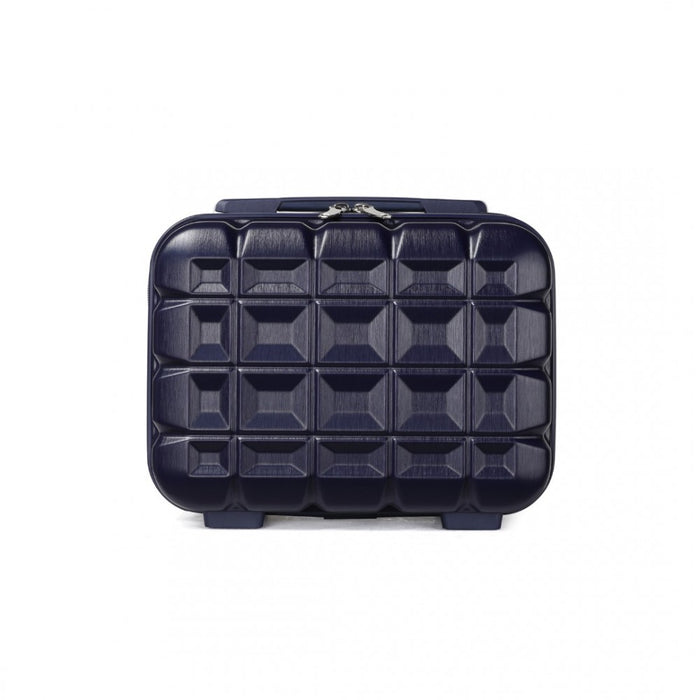K2292L - Kono 13 Inch Lightweight Hard Shell ABS Vanity Case - Navy