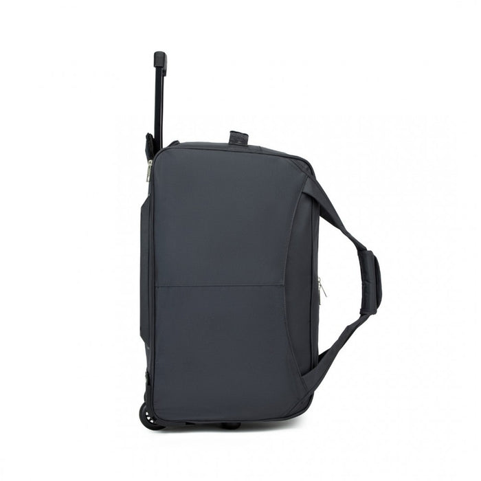 KSK2489 - Kono Durable Folding Travel Trolley Bag with Enhanced Features and Multi Compartment - Grey