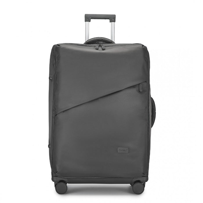 KSK2491 - Kono 28 Inch Lightweight Durable Soft Shell Suitcase with TSA Lock and Separate Wet/Dry Compartment - Grey