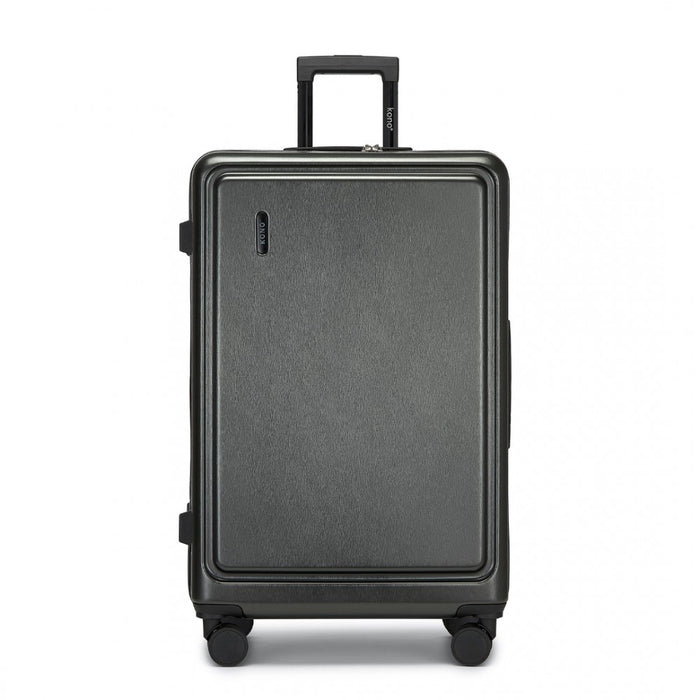 KSK2493 - Kono Durable 28 Inch ABS+PC Hardshell Suitcase with TSA Lock Lightweight Travel Luggage with 360° Spinner Wheels - Grey