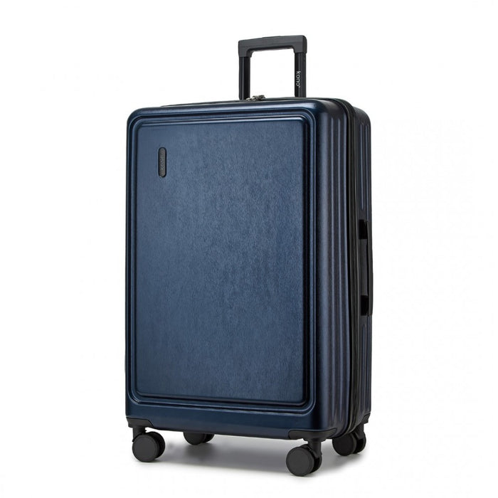 KSK2493 - Kono Durable 28 Inch ABS+PC Hardshell Suitcase with TSA Lock Lightweight Travel Luggage with 360° Spinner Wheels - Navy